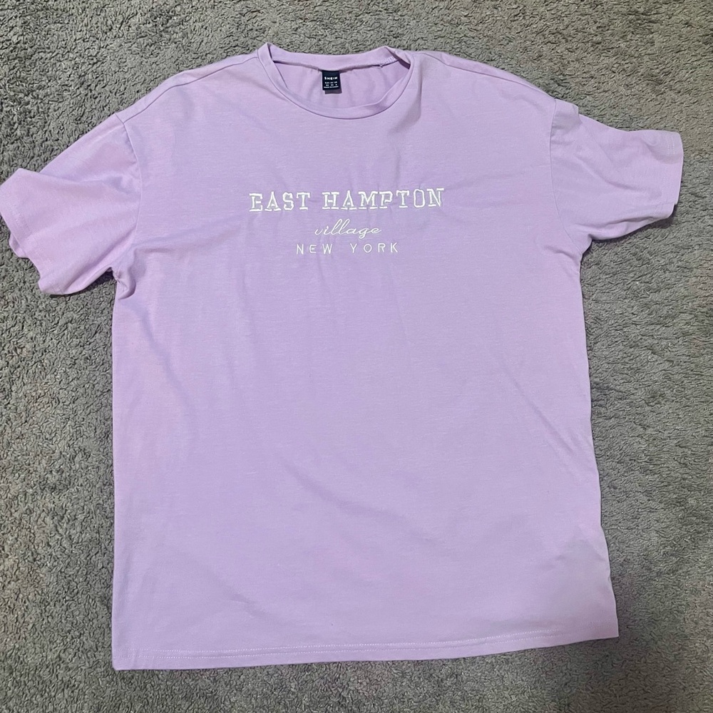 Oversized Graphic Lavender Tee